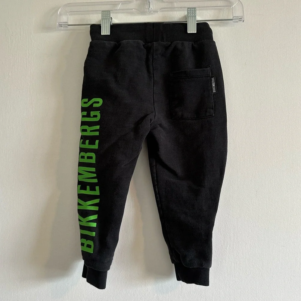 Bikkembergs Toddler Black Contemporary Jogger Sweatpants size 18-24 Months EUC - Picture 2 of 9